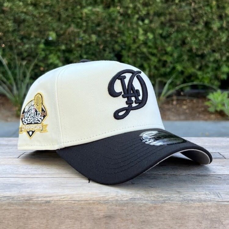 New Era LA Dodgers City Connect Ivory/Black 2024 World Series Champions 940 A-Frame