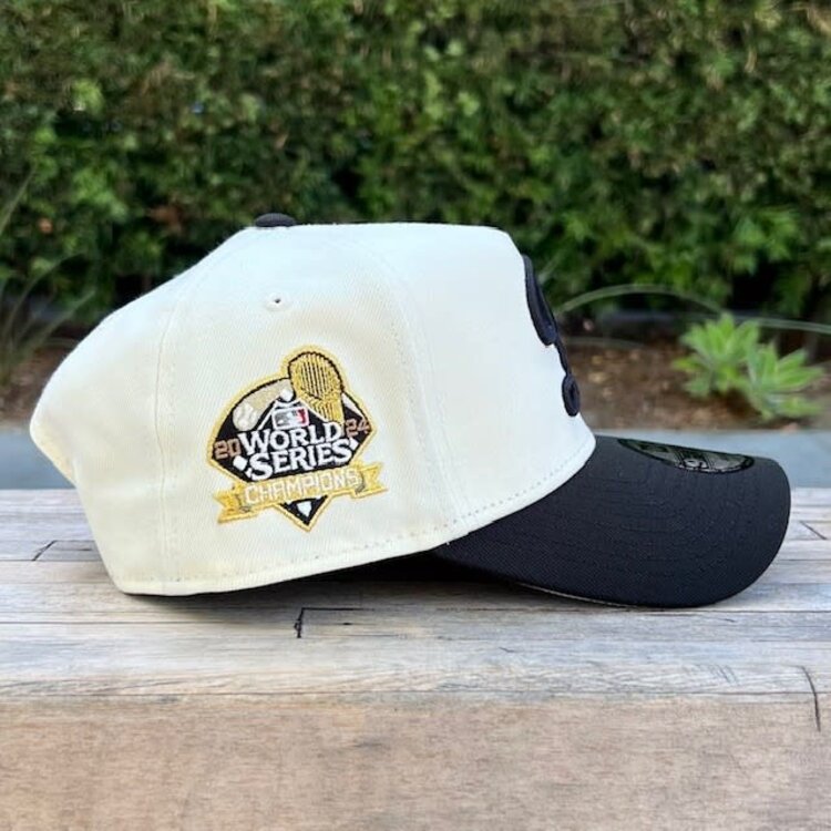 New Era LA Dodgers City Connect Ivory/Black 2024 World Series Champions 940 A-Frame