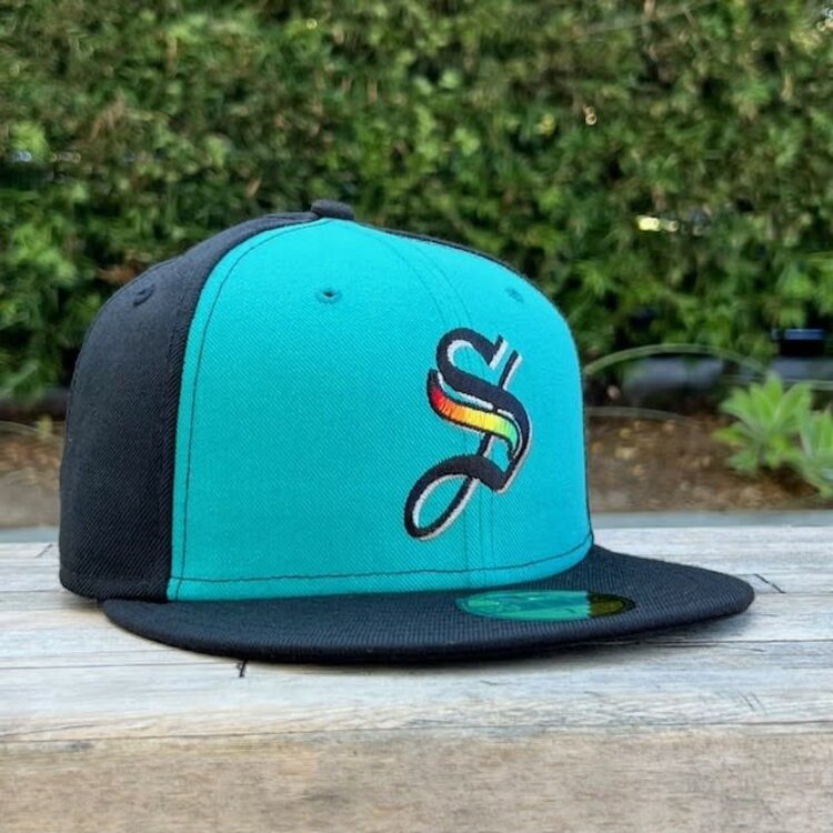 New Era Saraperos Tri-Color Teal/BLK/BLK