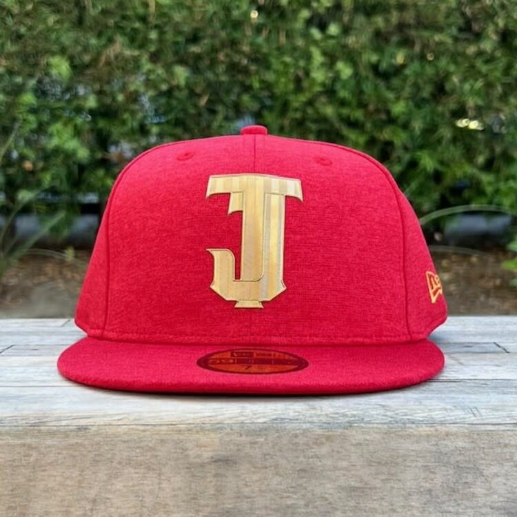 New Era Toros De Tijuana Scarlet w/Gold TJ Logo