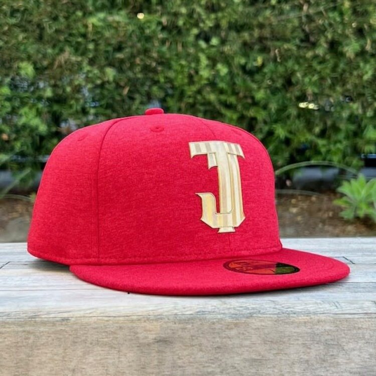 New Era Toros De Tijuana Scarlet w/Gold TJ Logo