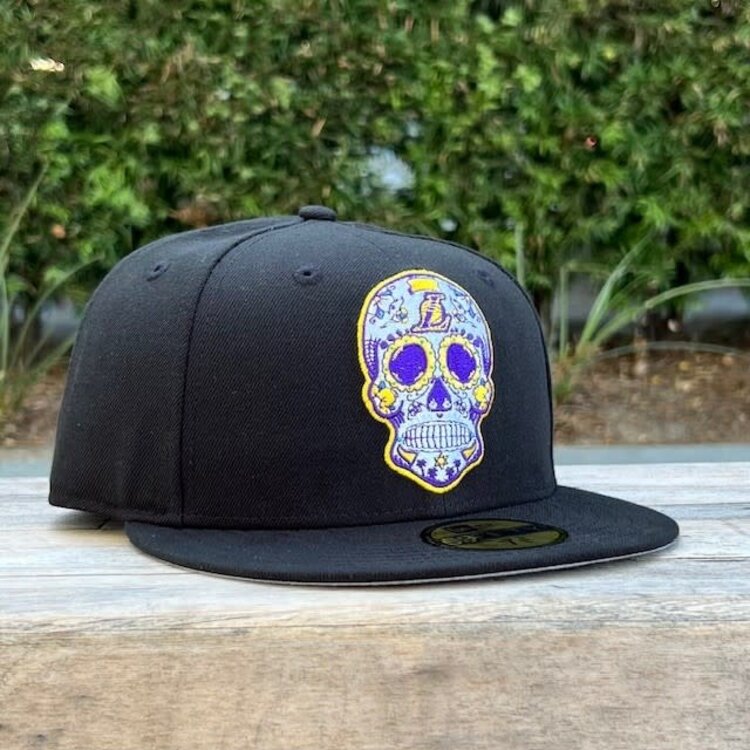 New Era Lakers Sugar Skull Black