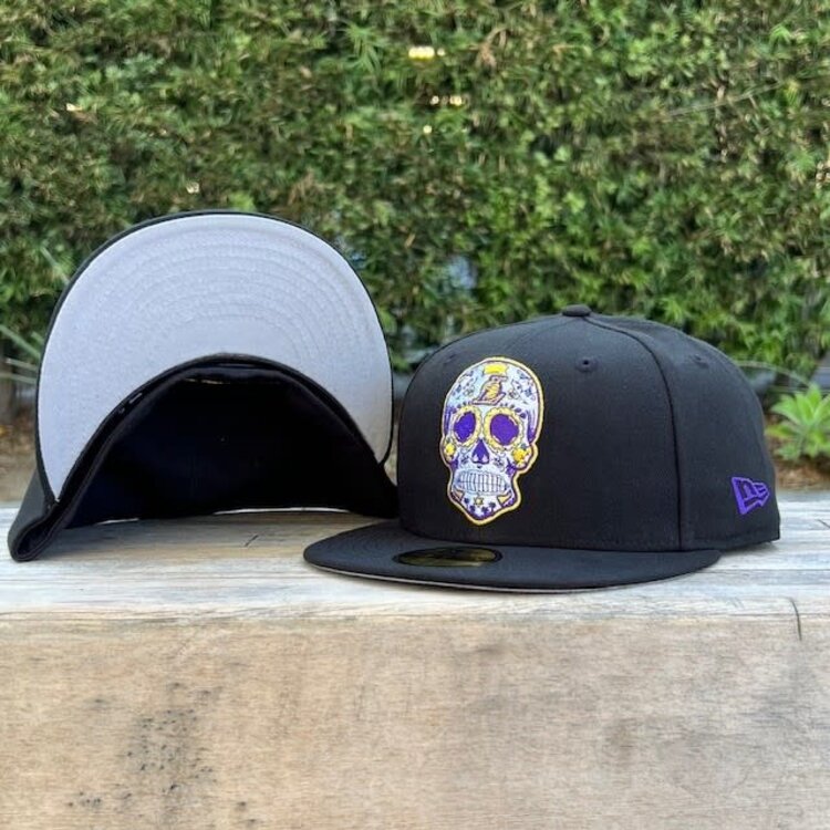 New Era Lakers Sugar Skull Black