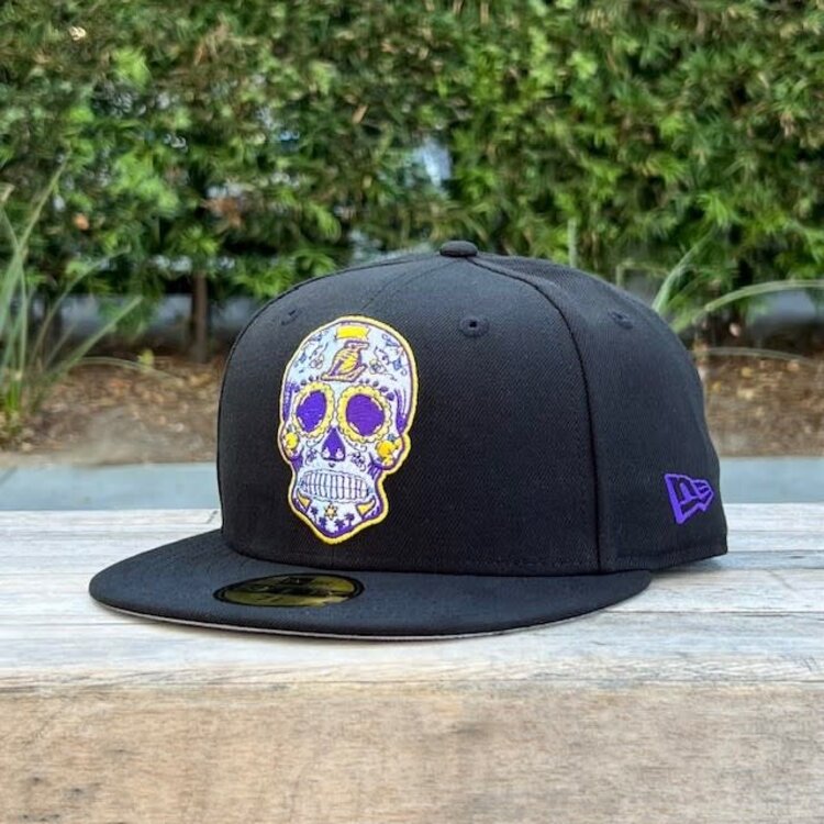 New Era Lakers Sugar Skull Black