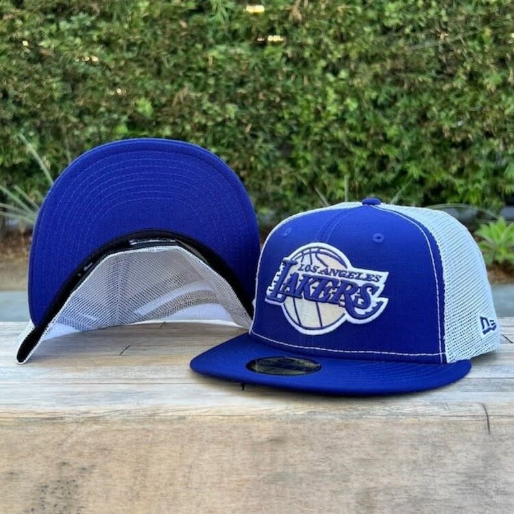 New Era LA Lakers C Mesh Royal White