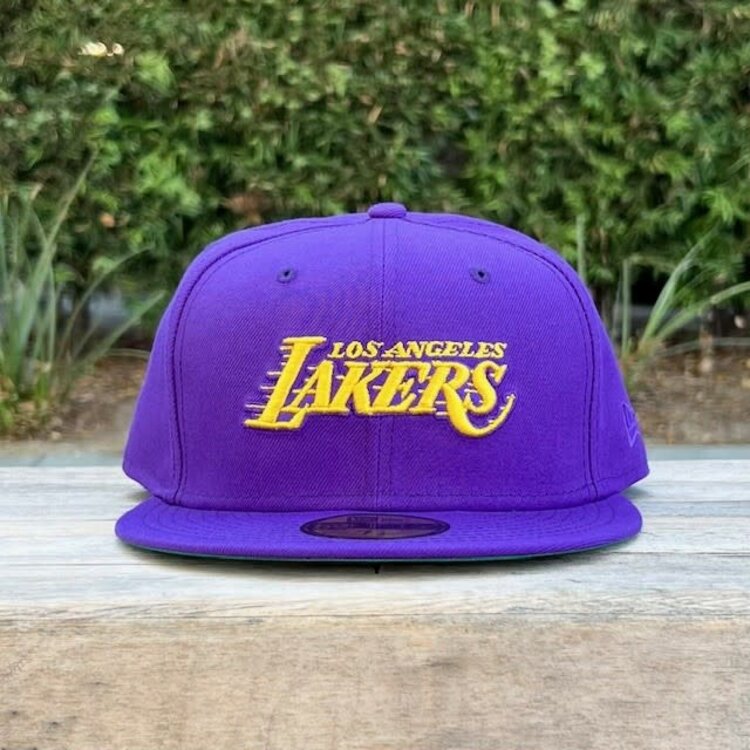New Era Lakers C Purple Wordmark