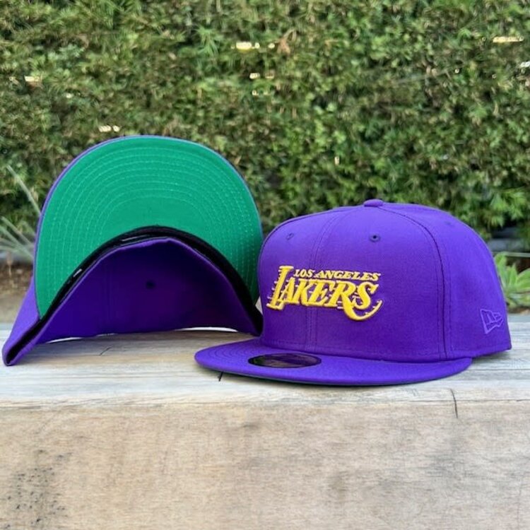New Era Lakers C Purple Wordmark