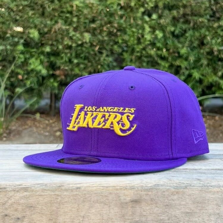 New Era Lakers C Purple Wordmark