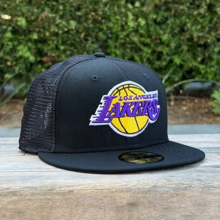 New Era Lakers Team Black Mesh