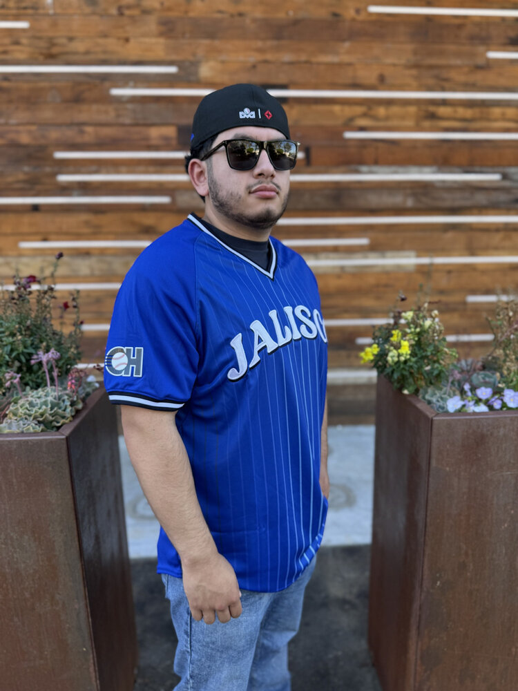 New Era LMP Charros de Jalisco Jersey Away Majestic Blue