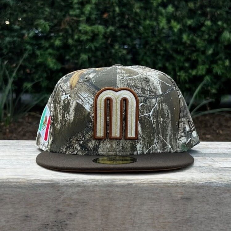 New Era Mexico "M" Real Tree/Brown Wavy MX Flag