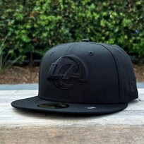 New Era Rams Black Black Primary Logo