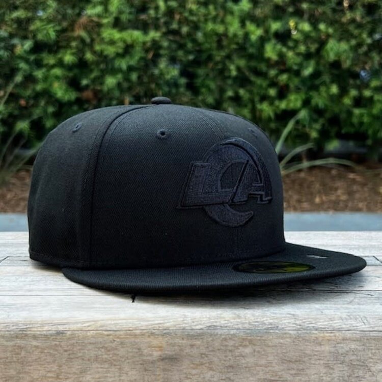 New Era Rams Black Black Primary Logo