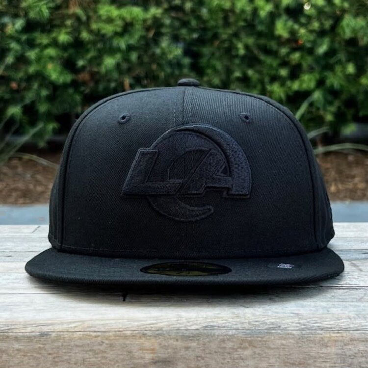 New Era Rams Black Black Primary Logo
