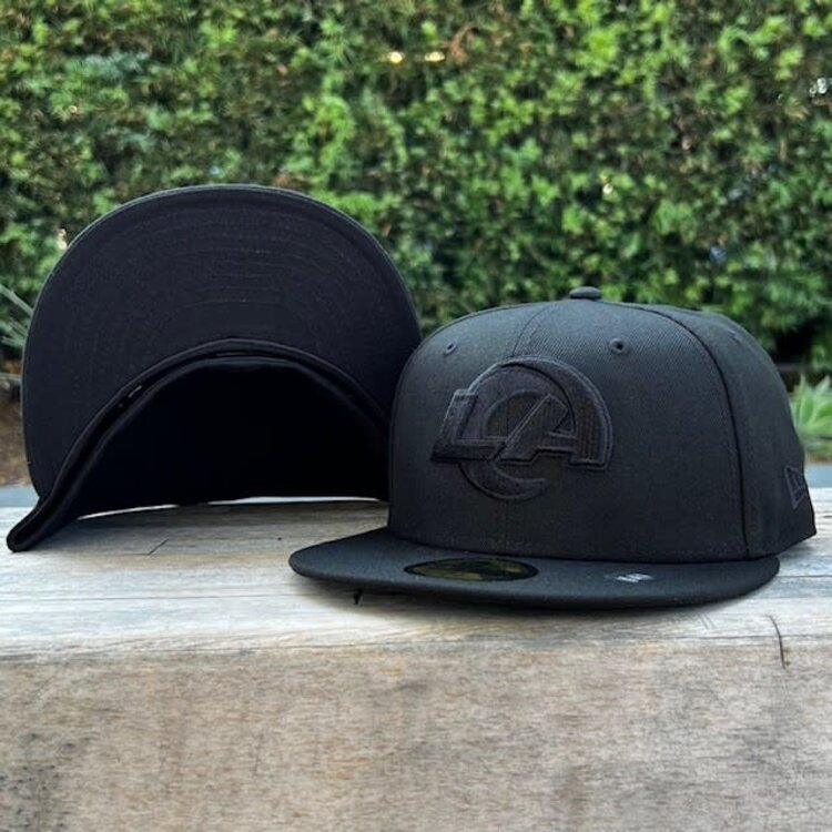 New Era Rams Black Black Primary Logo