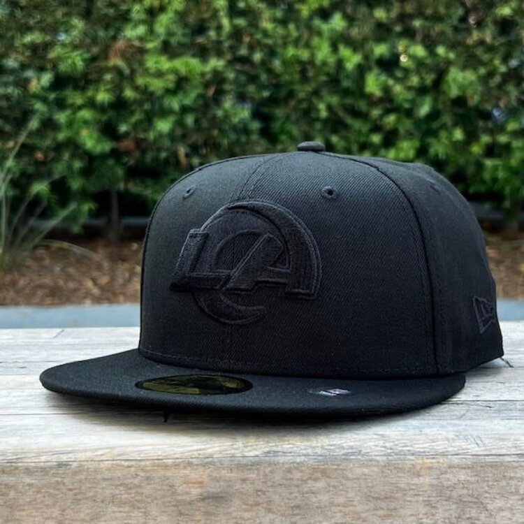 New Era Rams Black Black Primary Logo
