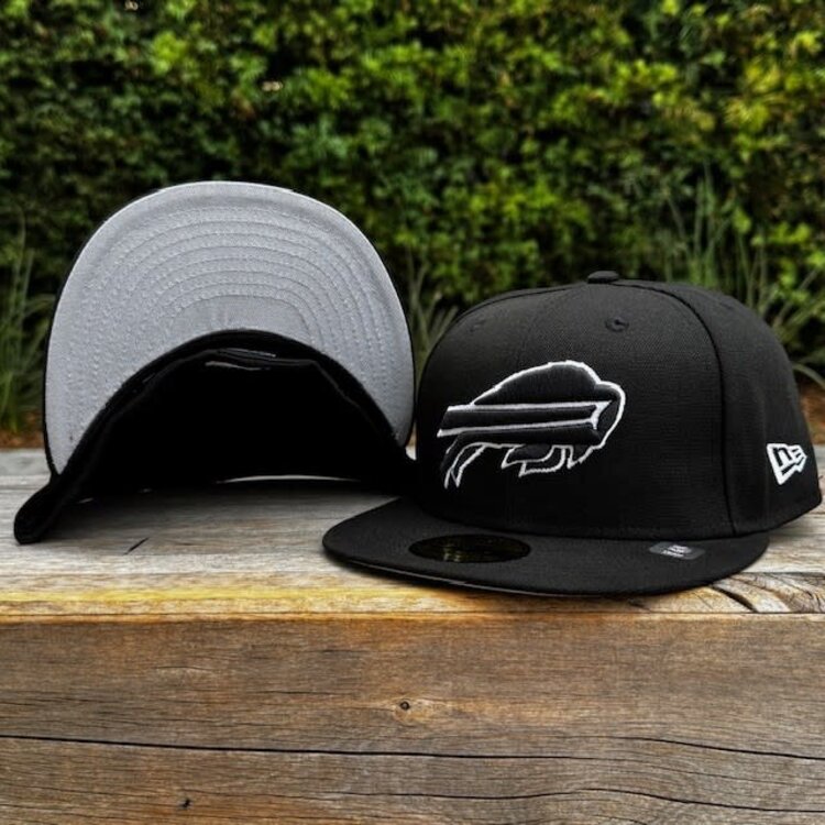 New Era Bills S Black White 5950