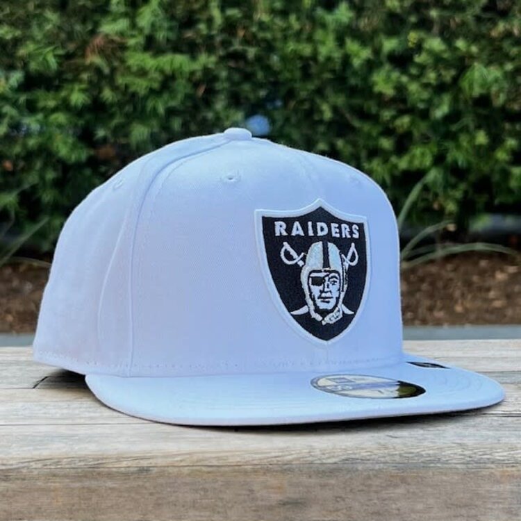 New Era Raiders Shield All White