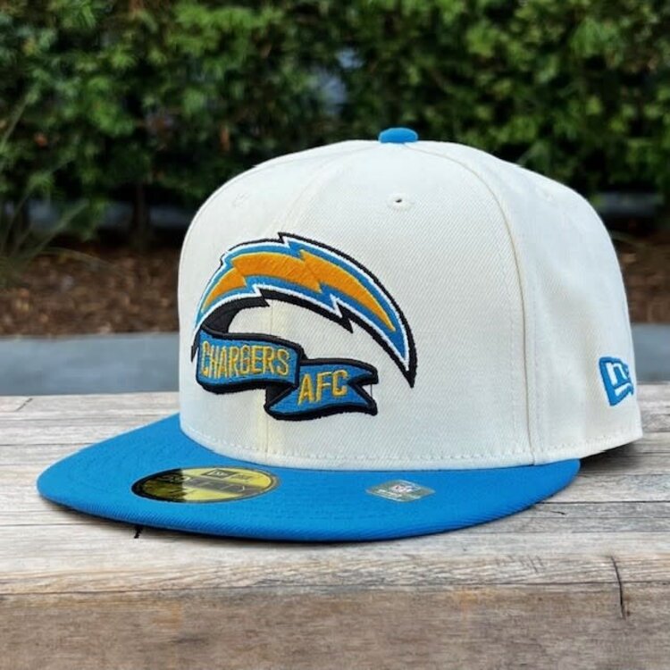 New Era Chargers 2022 NFL Sideline Cream/Blue