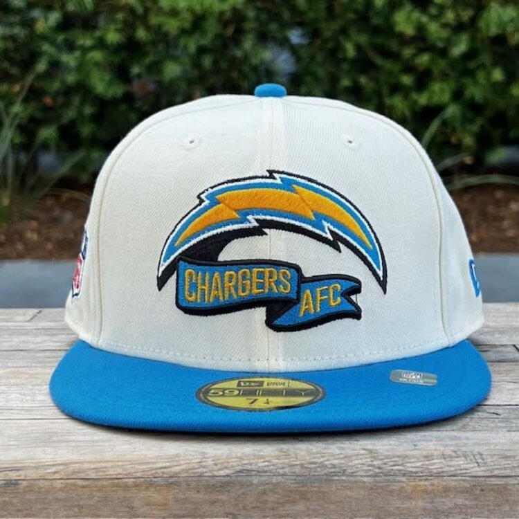 New Era Chargers 2022 NFL Sideline Cream/Blue