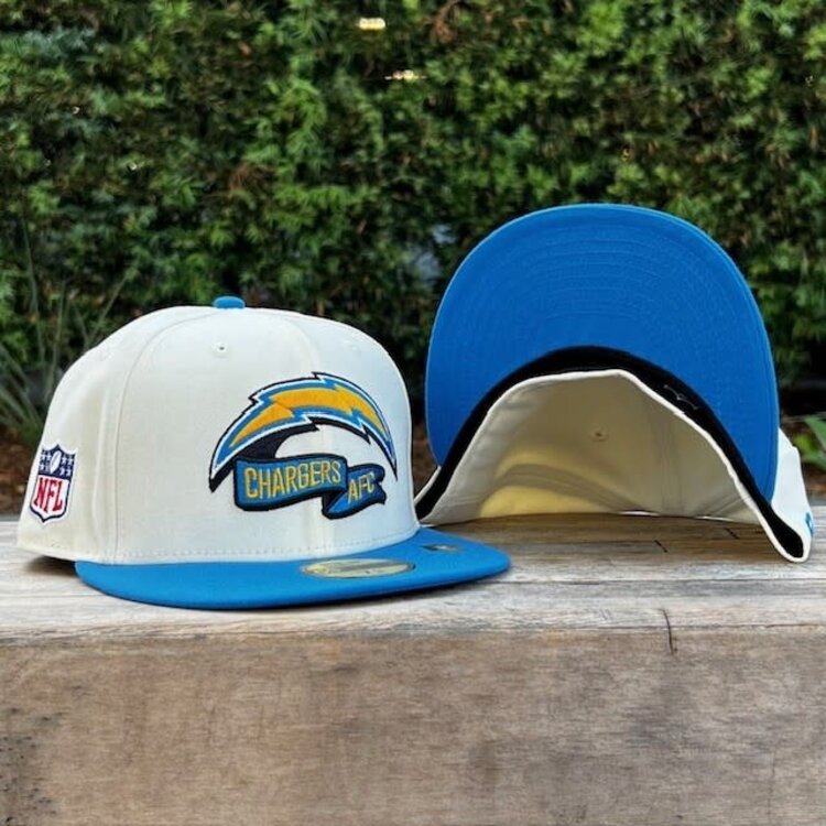 New Era Chargers 2022 NFL Sideline Cream/Blue