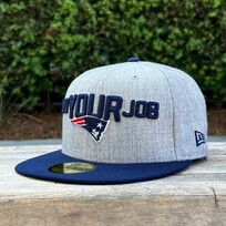 New Era New England Patriots 2018 Draft Heather Gray/Navy