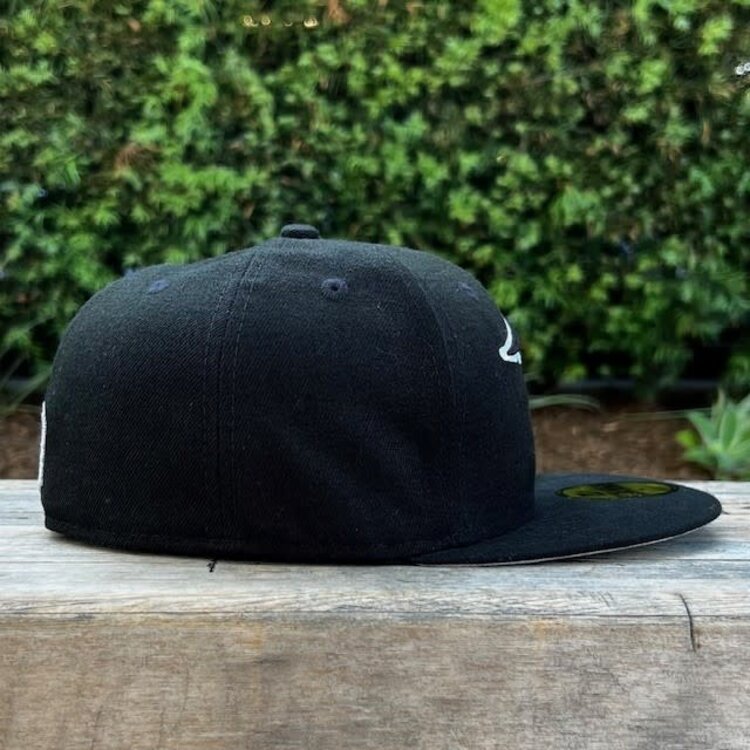 New Era New England Patriots Black White Fitted