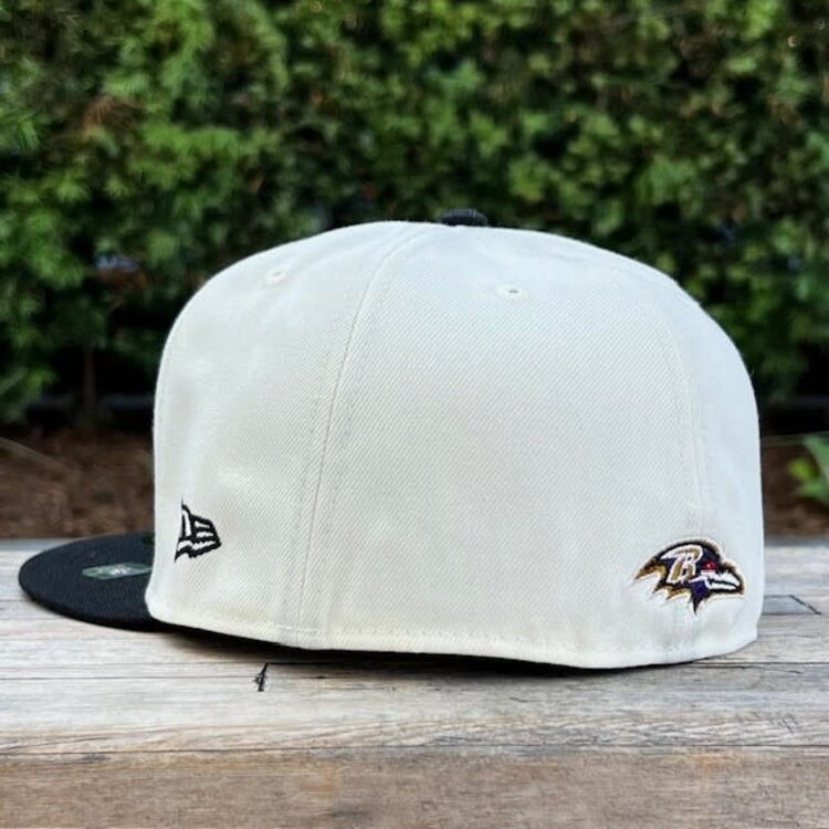 New Era Ravens 2022 NFL Sideline Cream/Black