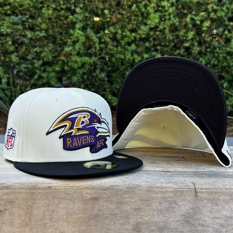 New Era Ravens 2022 NFL Sideline Cream/Black