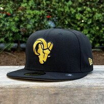 New Era LA Rams Black Metallic Gold