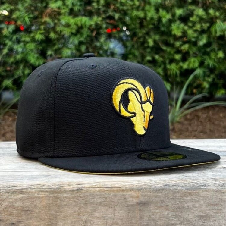 New Era LA Rams Black Metallic Gold