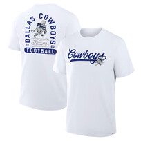 Fanatics Cowboys White Fluid Legacy Motion S/S Tee