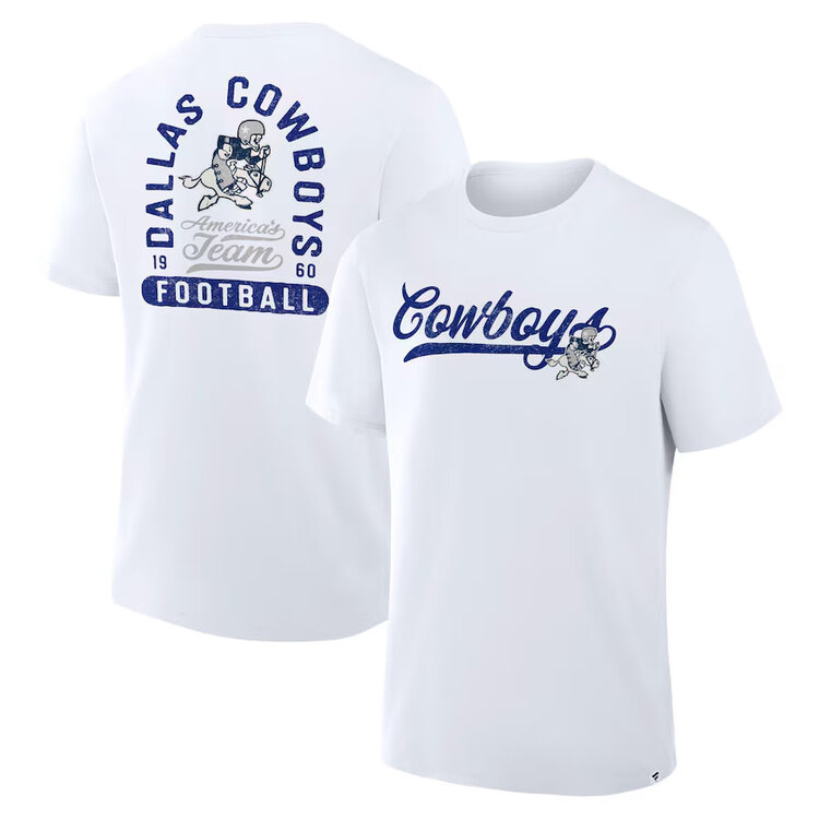Fanatics Cowboys White Fluid Legacy Motion S/S Tee