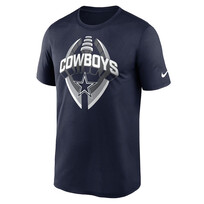 Nike Cowboys Nike Men's Navy Legend Icon S/S Tee