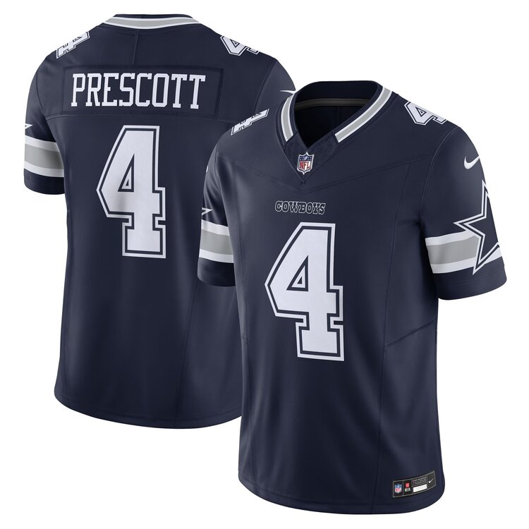 Nike Dallas Cowboys Dak Prescott #4 Nike Navy Vapor F.U.S.E. Limited Jersey