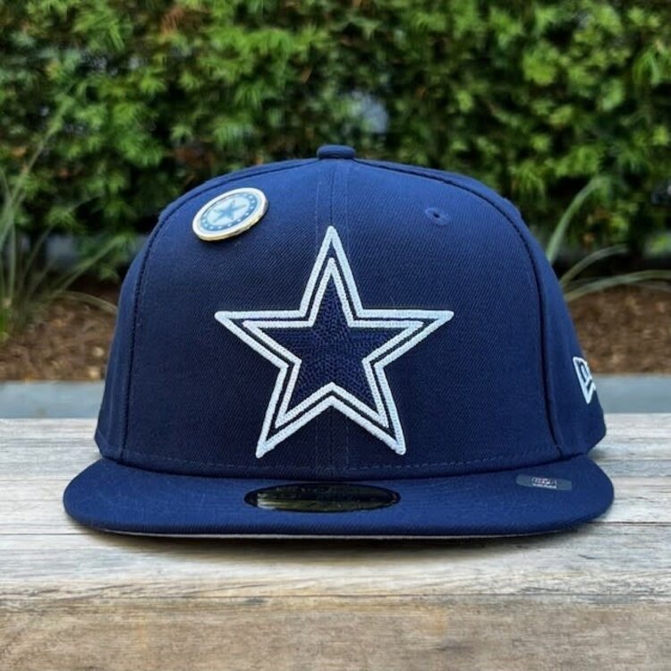 New Era Cowboys Pin Fitted Navy