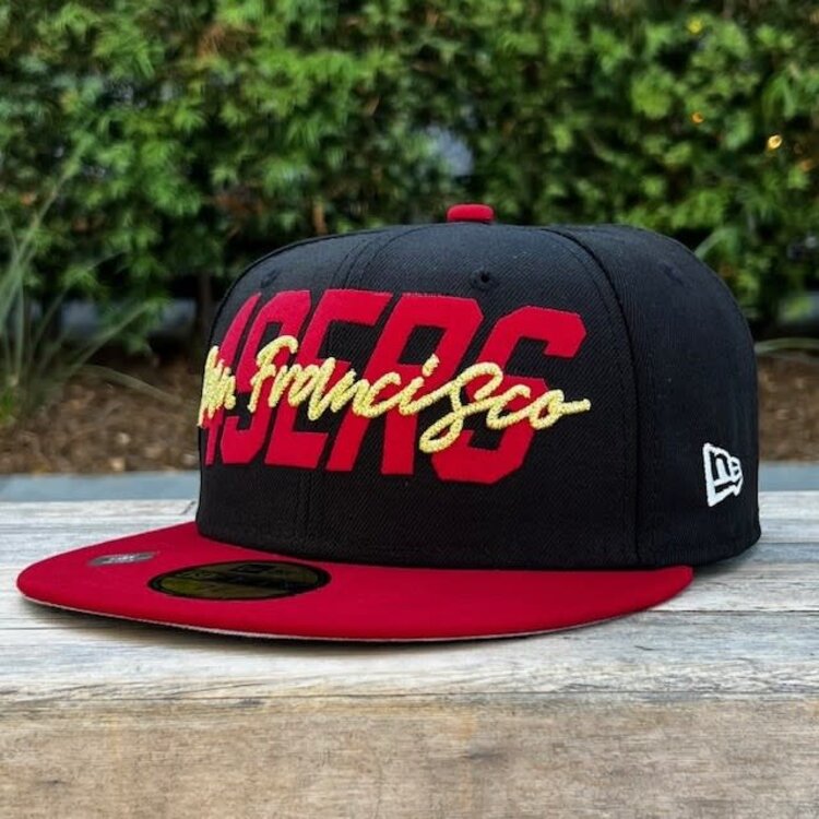 New Era SF 49ers New Era 2022 NFL Draft Official On-Stage Black/Red