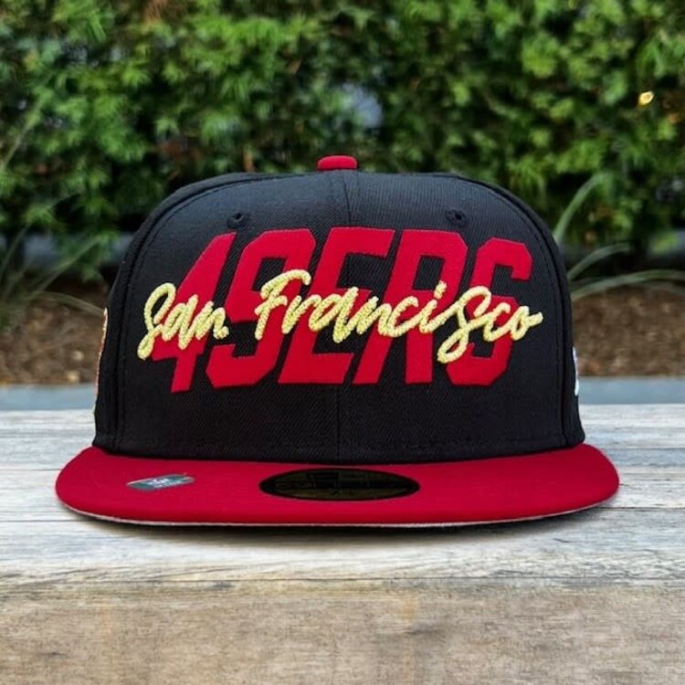 New Era SF 49ers New Era 2022 NFL Draft Official On-Stage Black/Red