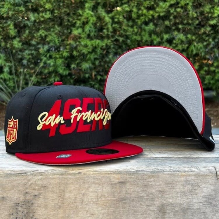 New Era SF 49ers New Era 2022 NFL Draft Official On-Stage Black/Red