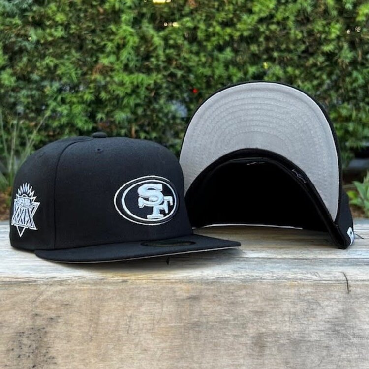 New Era 49ers Black White SB XXIX Sidepatch