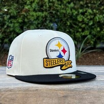 New Era Steelers 2022 NFL Sideline Cream/Black