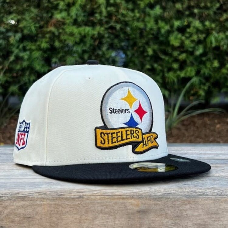 New Era Steelers 2022 NFL Sideline Cream/Black