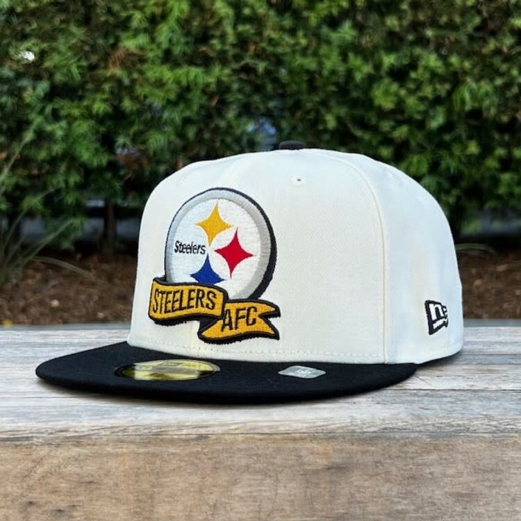 New Era Steelers 2022 NFL Sideline Cream/Black
