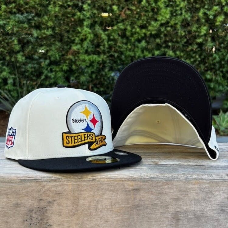 New Era Steelers 2022 NFL Sideline Cream/Black
