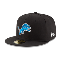 New Era Detroit Lions Black Team