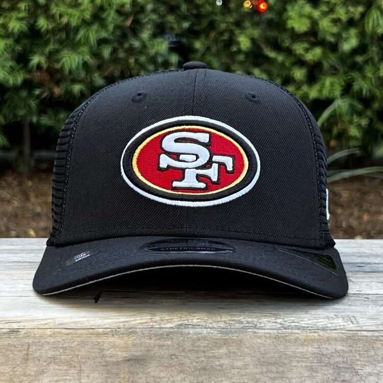 New Era 49ers Black Team Mesh 970 Stretch Snap Adjustable