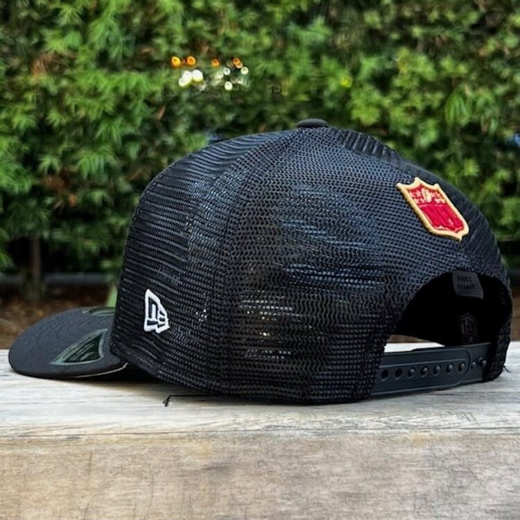 New Era 49ers Black Team Mesh 970 Stretch Snap Adjustable