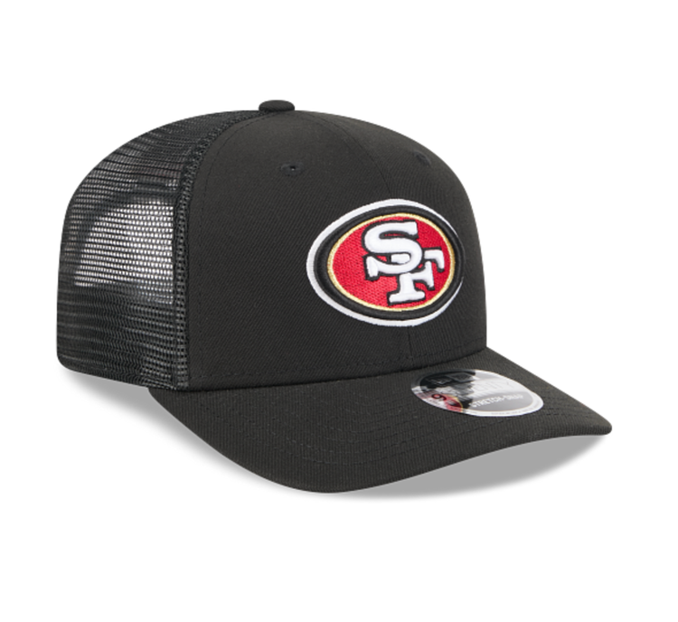 New Era 49ers Black Team Mesh 970 Stretch Snap Adjustable
