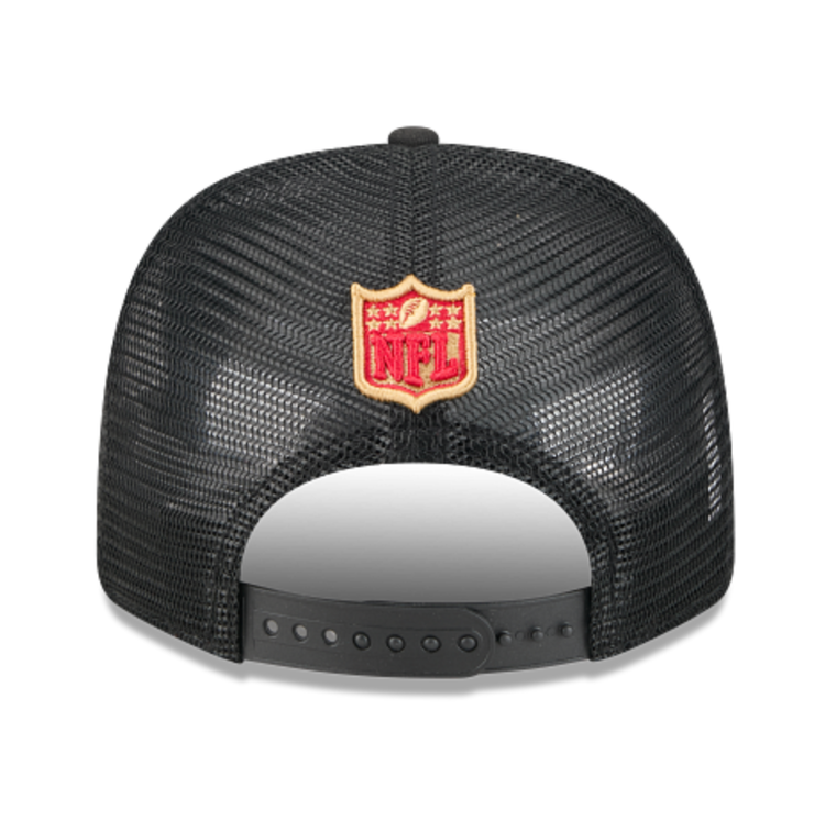 New Era 49ers Black Team Mesh 970 Stretch Snap Adjustable