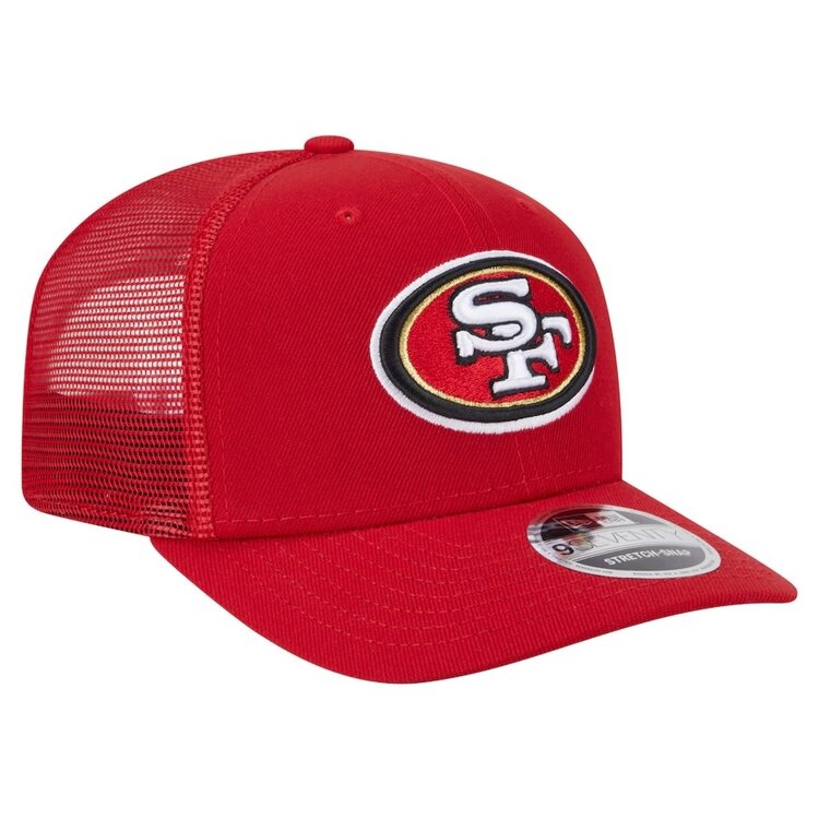 New Era 49ers Red Team Mesh 970 Stretch Snap Adjustable
